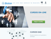 Tablet Screenshot of biotran.com.br